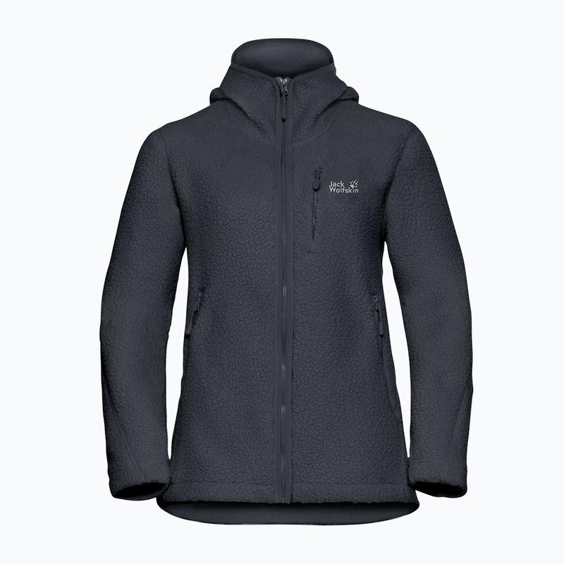 Дамски суитшърт от полар Jack Wolfskin Cradle Mountain Pile Full Zip Phantom 7