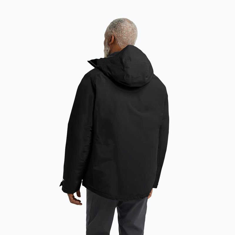Мъжко водоустойчиво яке Jack Wolfskin Icecape 2L Down Ins Rds черно 3