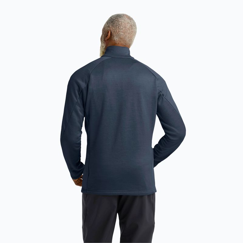 Мъжки суитшърт за трекинг Jack Wolfskin Peak District Full Zip midnight sky 3