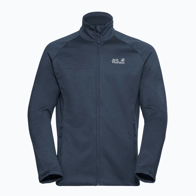 Мъжки суитшърт за трекинг Jack Wolfskin Peak District Full Zip midnight sky 7