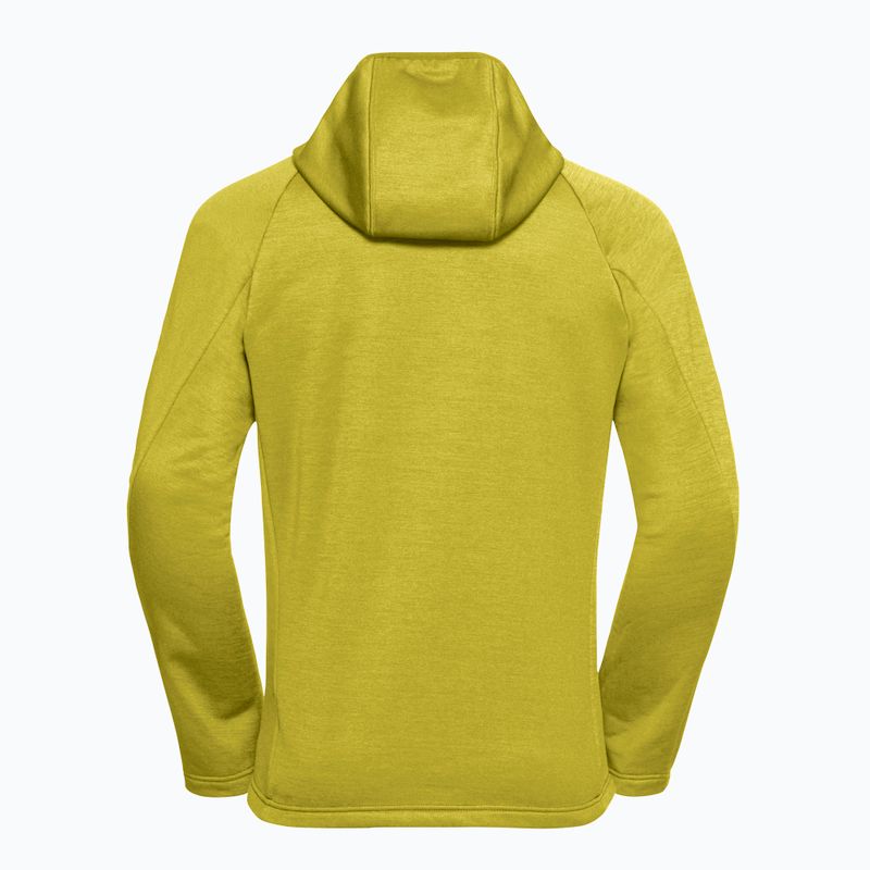 Мъжки суитшърт за трекинг Jack Wolfskin Peak District Hooded Full Zip chartreuse 8
