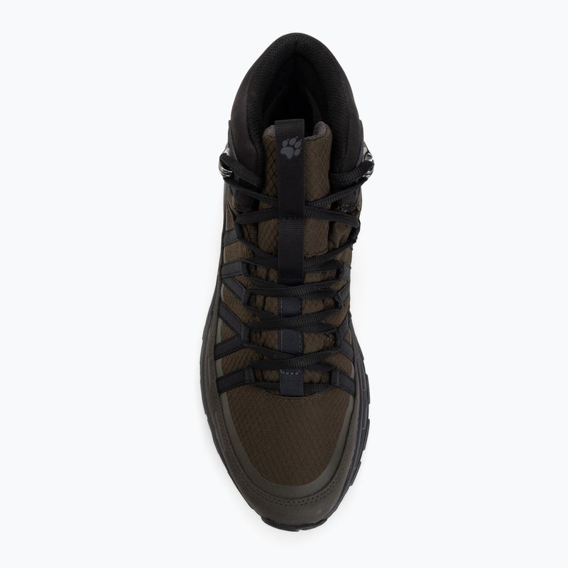 Мъжки туристически обувки Jack Wolfskin Wild Hike Texapore Mid obsidian moss 5