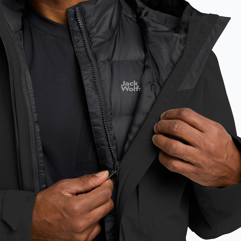 Мъжко яке 3в1 Jack Wolfskin Icecape 3In1 Down Rds черно 8
