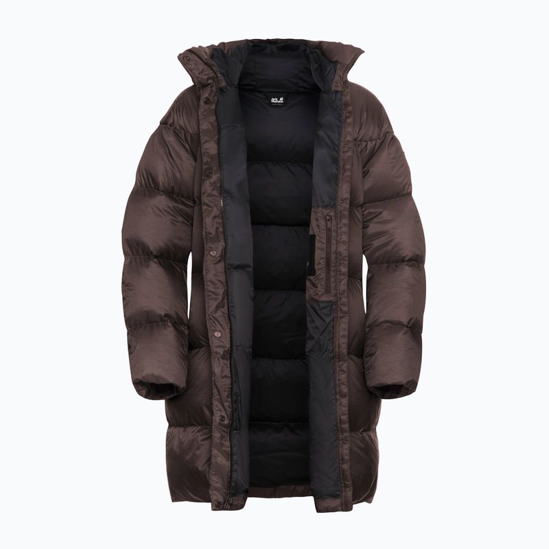 Дамско пухено дълго яке Jack Wolfskin Icy Hill Coat Rds  peat 9