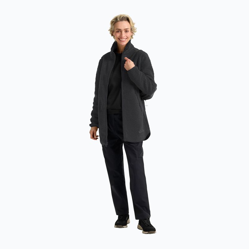 Дамски суитшърт за трекинг Jack Wolfskin High Curl Coat black 2