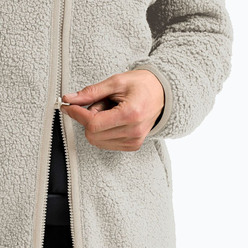 Дамски суитшърт за трекинг Jack Wolfskin High Curl Coat pale sand 5