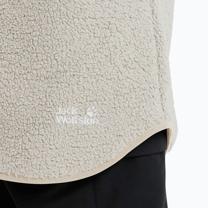 Дамски суитшърт за трекинг Jack Wolfskin High Curl Coat pale sand 6