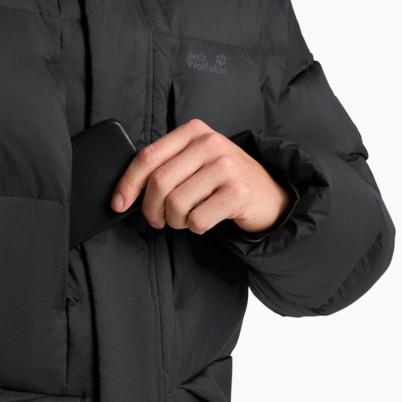 Мъжко пухено яке Jack Wolfskin Icy Hill Coat Rds black 5
