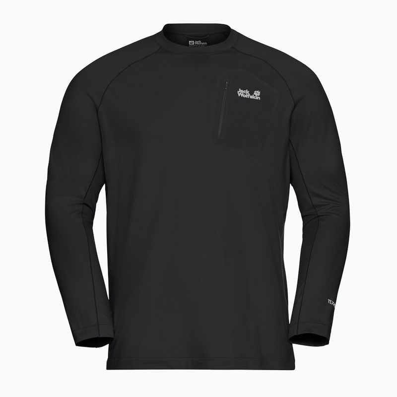 Мъжка блуза с дълъг ръкав Jack Wolfskin Prelight Trail Crew black 5