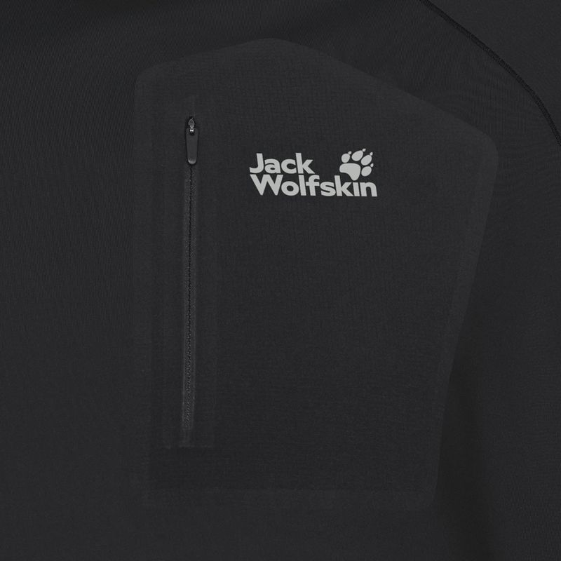 Мъжка блуза с дълъг ръкав Jack Wolfskin Prelight Trail Crew black 7