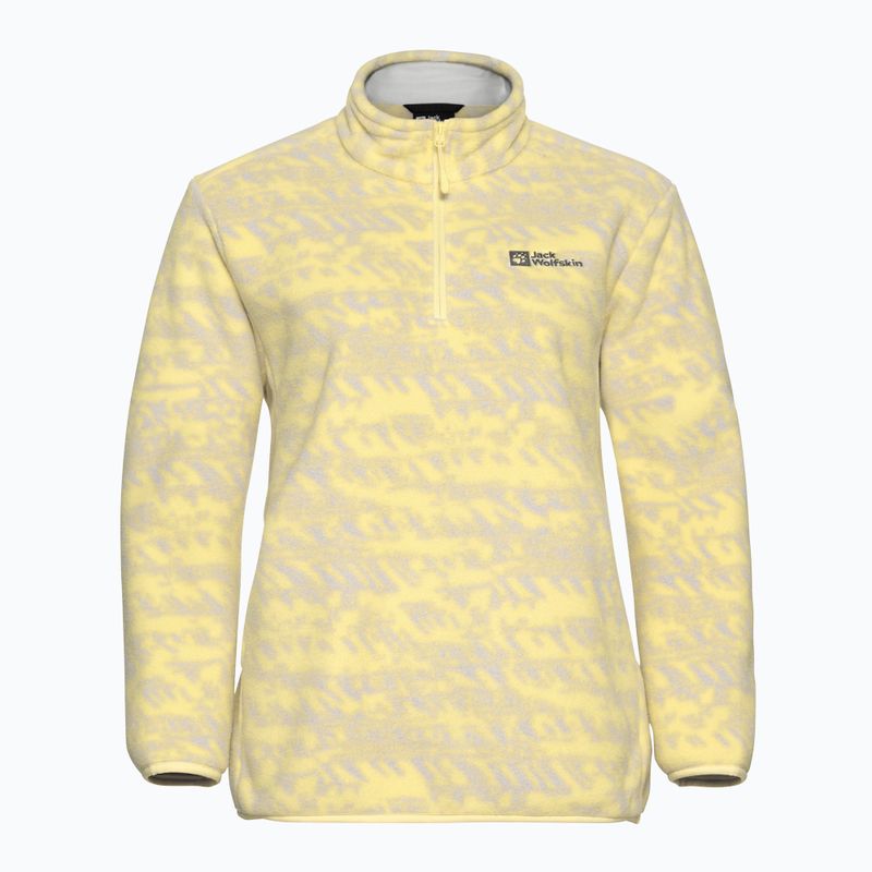 Дамски суитшърт за трекинг Jack Wolfskin Big Sky Half Zip lemon ice 6