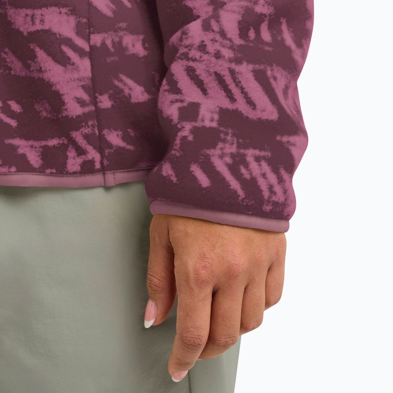 Дамски суитшърт за трекинг Jack Wolfskin Big Sky Half Zip raisin 6
