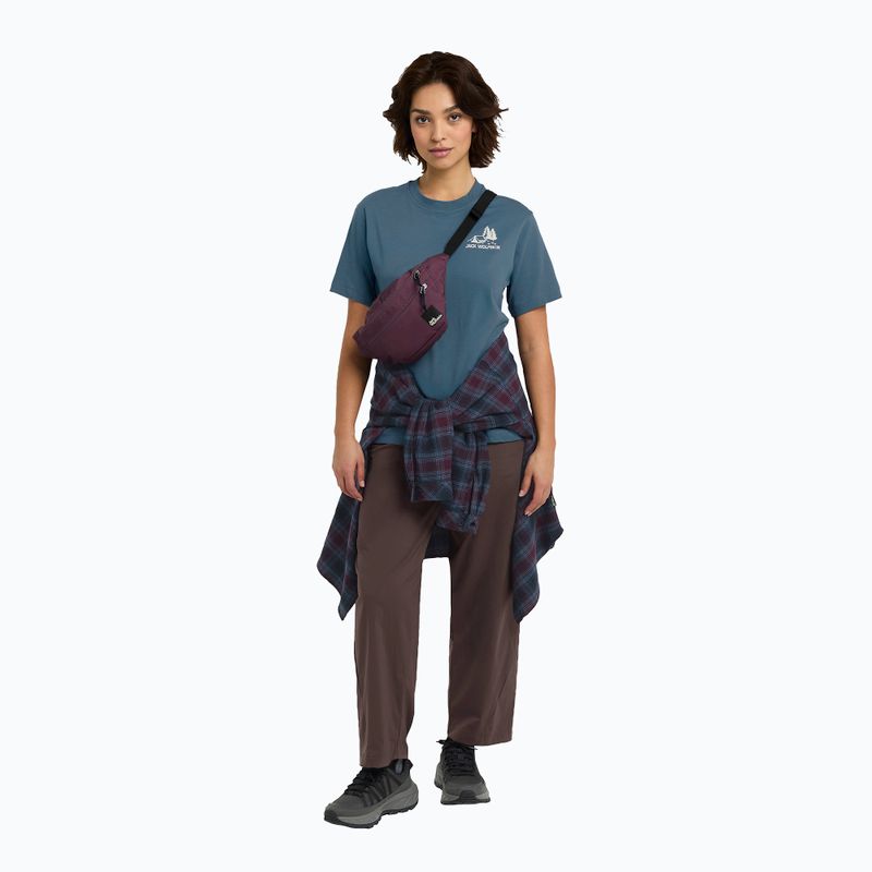 Дамска тениска Jack Wolfskin Cadena tent aluminium blue 2