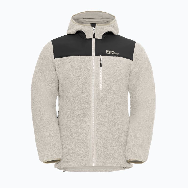 Мъжки суитшърт от полар Jack Wolfskin Kammweg Pile Fz pale sand 7