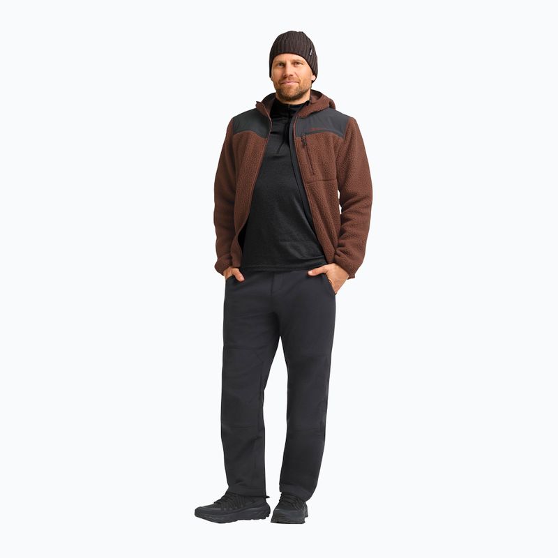 Мъжки суитшърт от полар Jack Wolfskin Kammweg Pile Fz hot choc 2