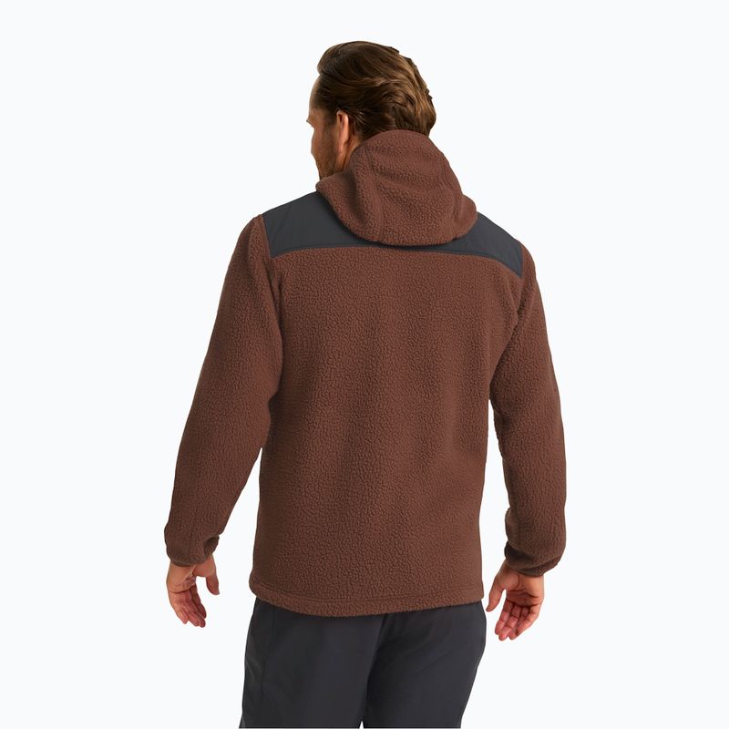 Мъжки суитшърт от полар Jack Wolfskin Kammweg Pile Fz hot choc 3