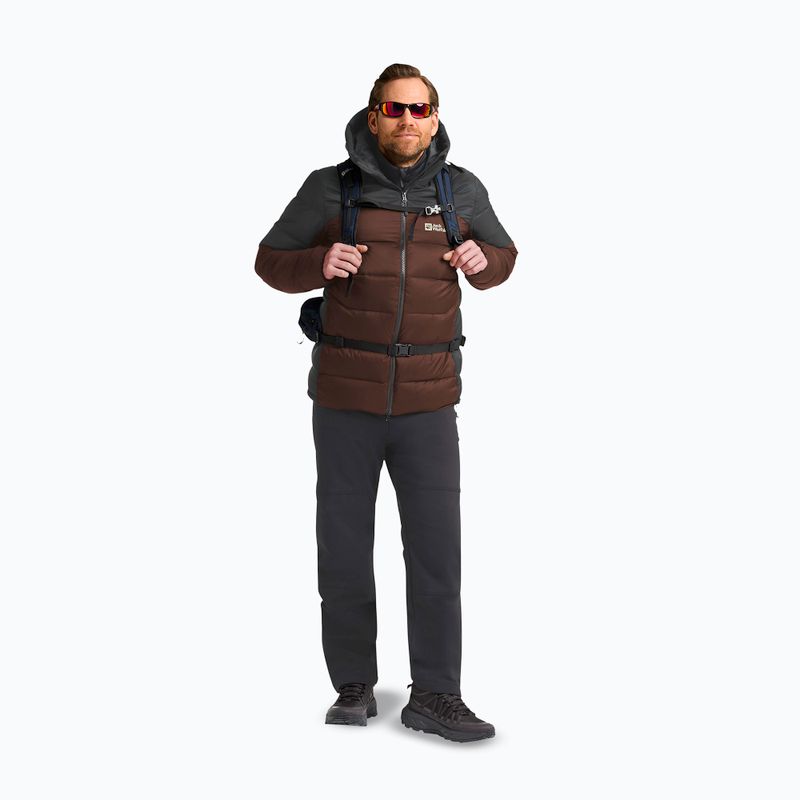 Мъжко пухено яке Jack Wolfskin Nebelhorn Down Hoody hot choc 2