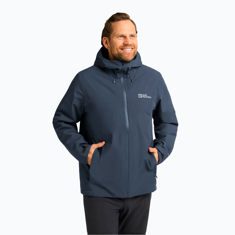 Мъжко пухено яке Jack Wolfskin Wisper Ins midnight sky/dark navy