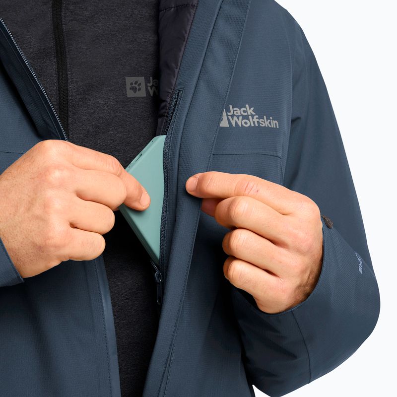 Мъжко пухено яке Jack Wolfskin Wisper Ins midnight sky/dark navy 4