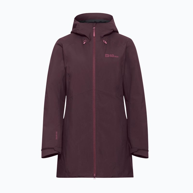 Дамско водоустойчиво яке Jack Wolfskin Heidelstein Ins amaranth 7