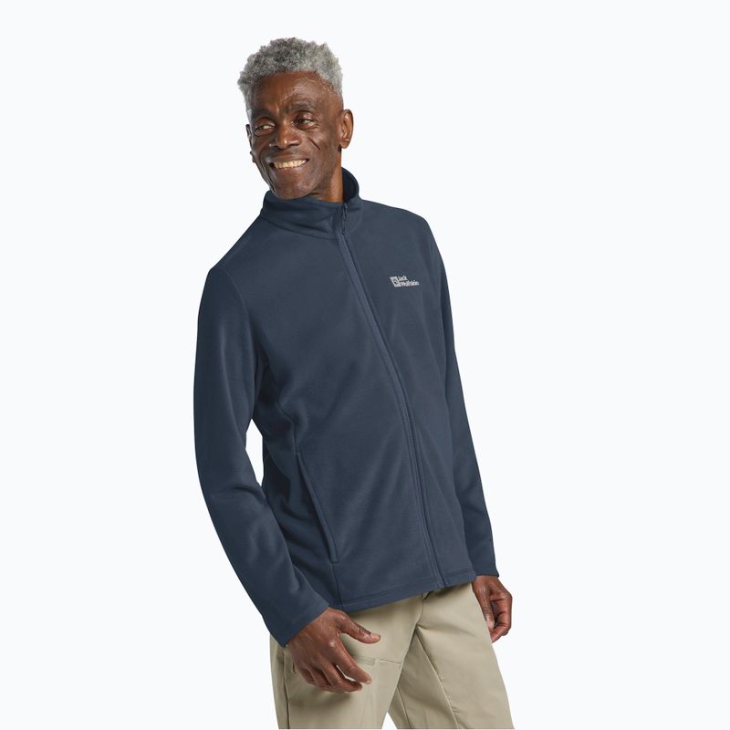 Мъжки поларен суичър Jack Wolfskin Taunus Fz midnight sky