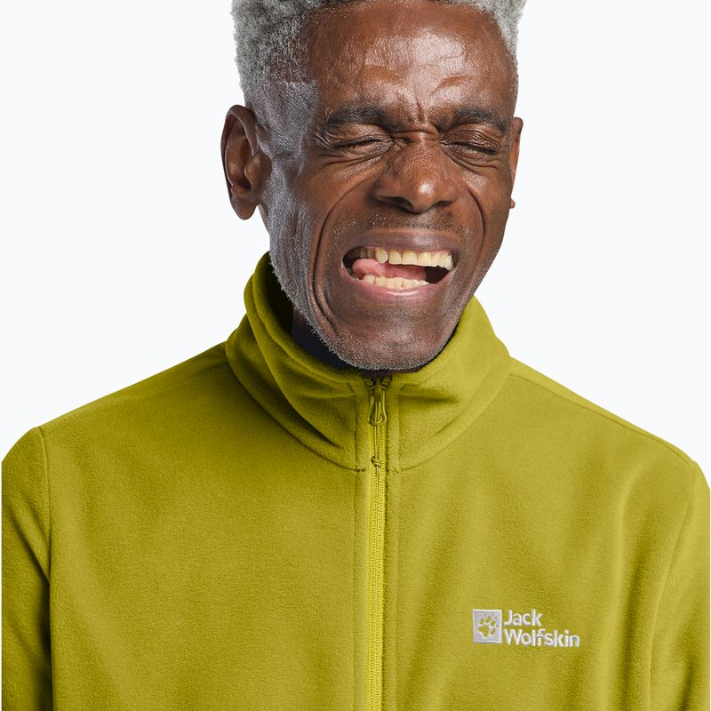 Мъжки поларен суичър Jack Wolfskin Taunus Fz chartreuse 4