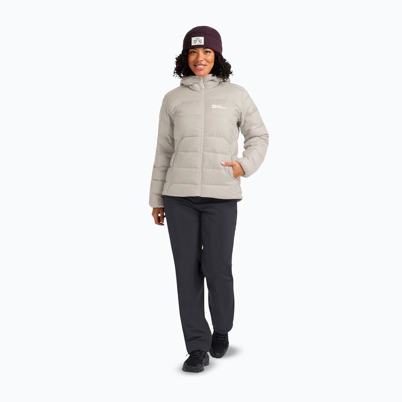 Дамско пухено яке Jack Wolfskin Ather Down Hoody бледо пясъчно 2