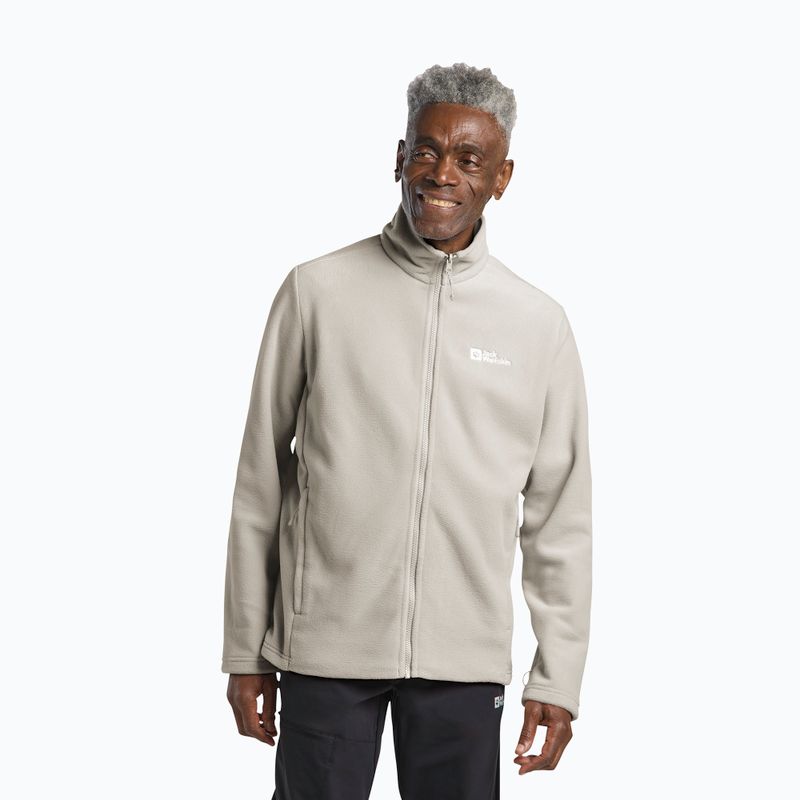 Мъжки суитшърт от полар Jack Wolfskin Winterstein Fz pale sand