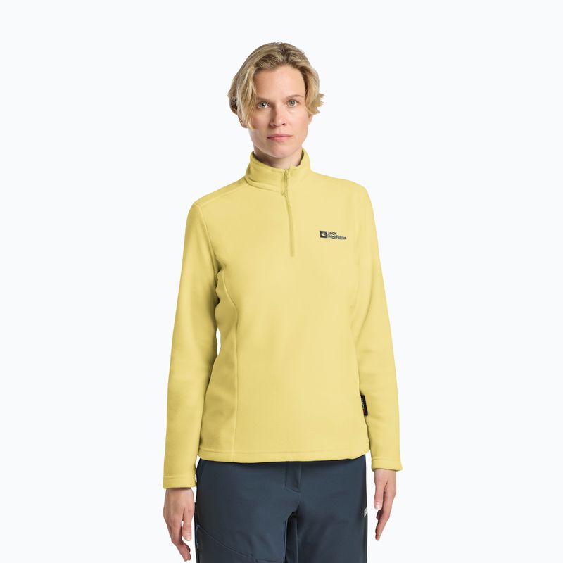 Дамски туристически суитшърт Jack Wolfskin Taunus Hz lemon ice