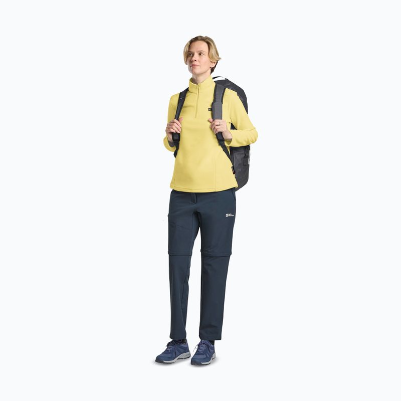 Дамски туристически суитшърт Jack Wolfskin Taunus Hz lemon ice 2