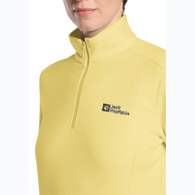 Дамски туристически суитшърт Jack Wolfskin Taunus Hz lemon ice 4