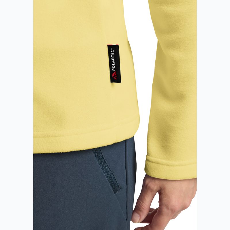 Дамски суитшърт за трекинг Jack Wolfskin Taunus Hz lemon ice 5