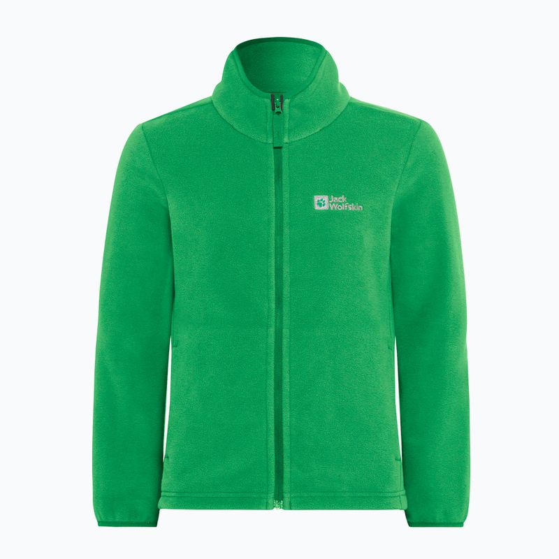 Детски суитшърт от полар Jack Wolfskin Taunus mystic green