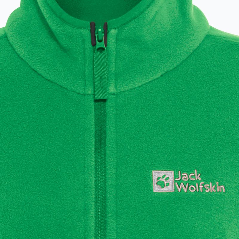 Детски суитшърт от полар Jack Wolfskin Taunus mystic green 4