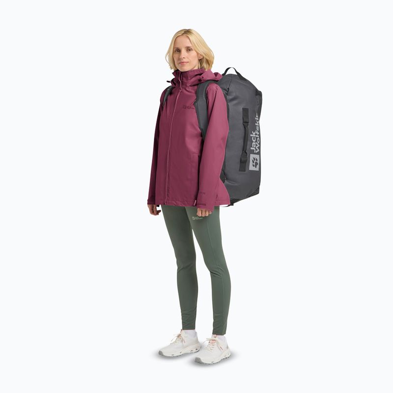 Дамско дъждобран яке Jack Wolfskin Trailtime 2L raisin 2
