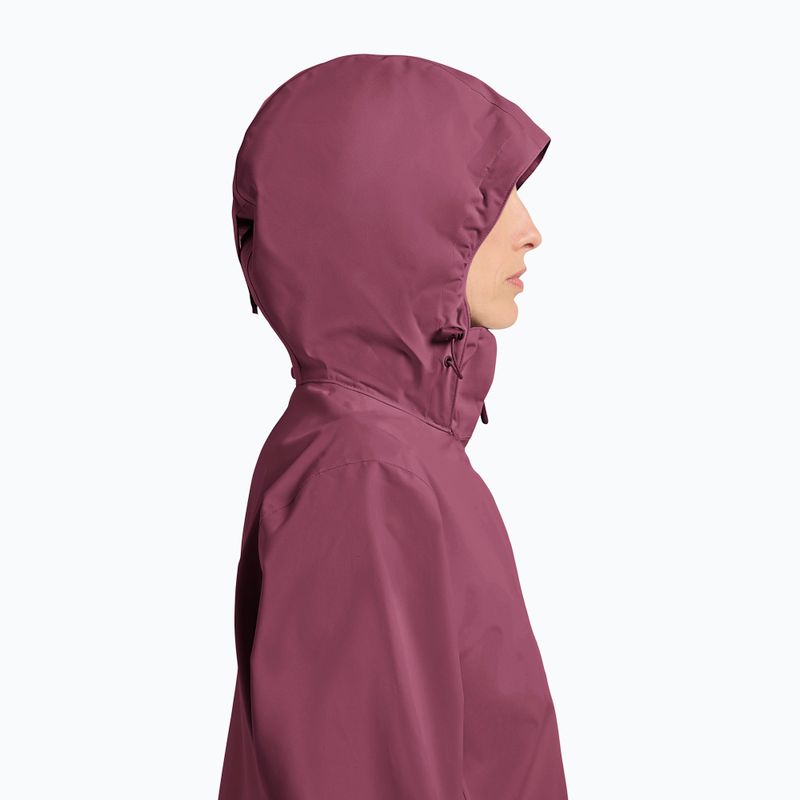 Дамско яке за дъжд Jack Wolfskin Trailtime 2L raisin 4
