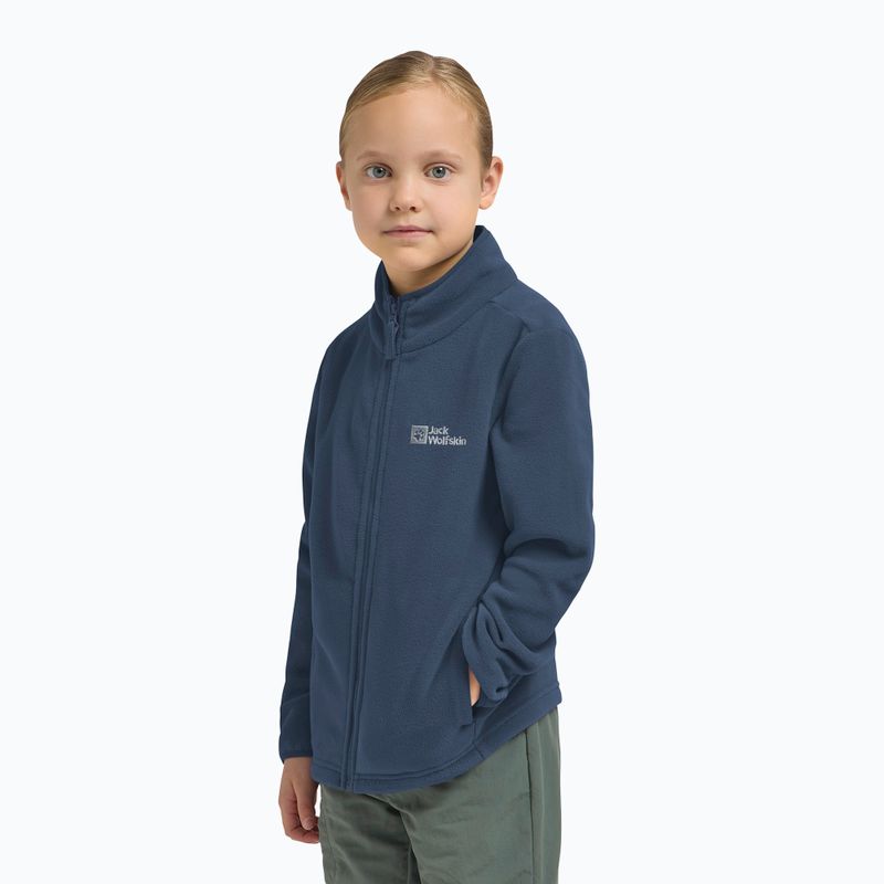 Детски поларен суичър Jack Wolfskin Taunus midnight sky 9