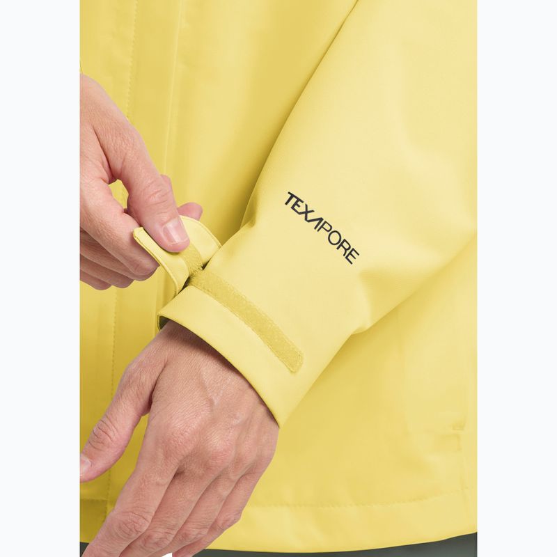 Дамско дъждобран яке Jack Wolfskin Trailtime 2L lemon ice 7
