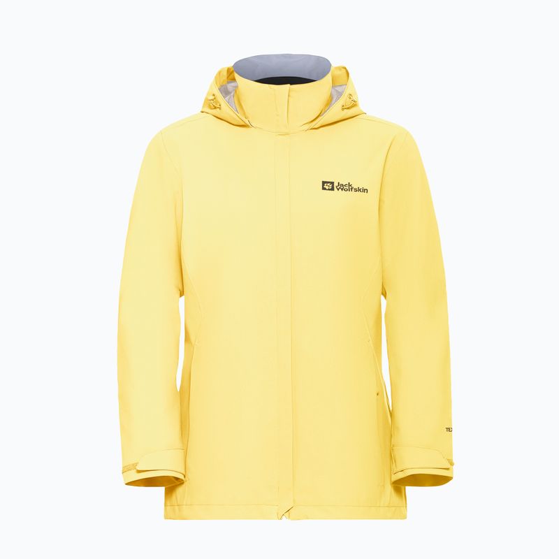 Дамско дъждобран яке Jack Wolfskin Trailtime 2L lemon ice 8