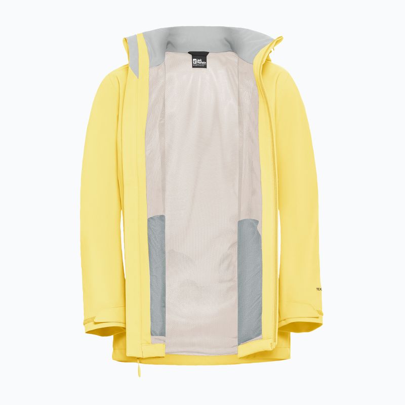 Дамско дъждобран яке Jack Wolfskin Trailtime 2L lemon ice 10