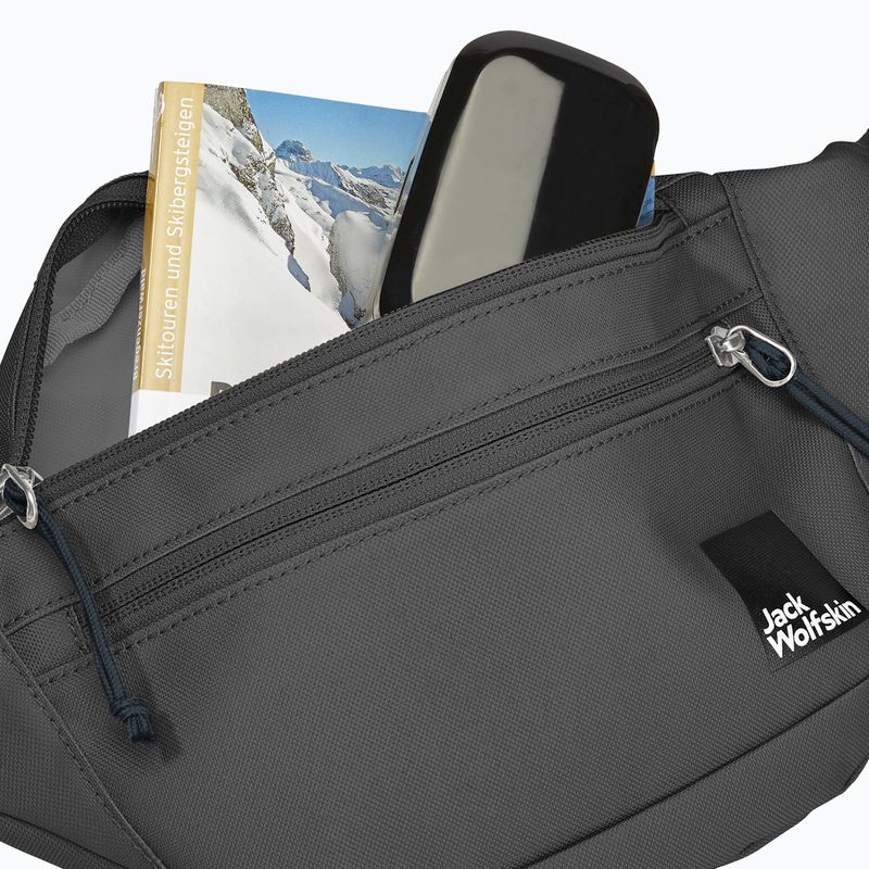Торбичка за кръст Jack Wolfskin Konya Hipbag 2 л сивкаво синьо 6
