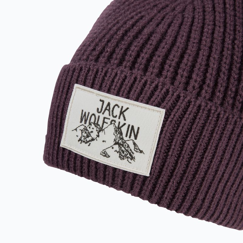Зимна шапка Jack Wolfskin Badge амарант 3