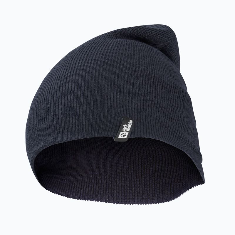 Зимна шапка Jack Wolfskin Rib dark navy