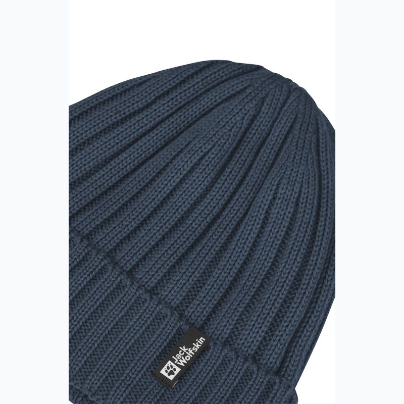 Зимна шапка Jack Wolfskin Rib Knit midnight sky 3