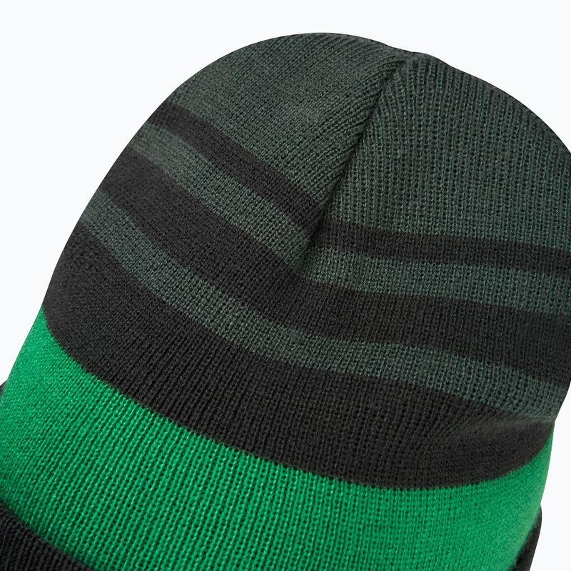 Детска зимна шапка Jack Wolfskin Stripy Knit в цвят шисто зелено/мистично 4