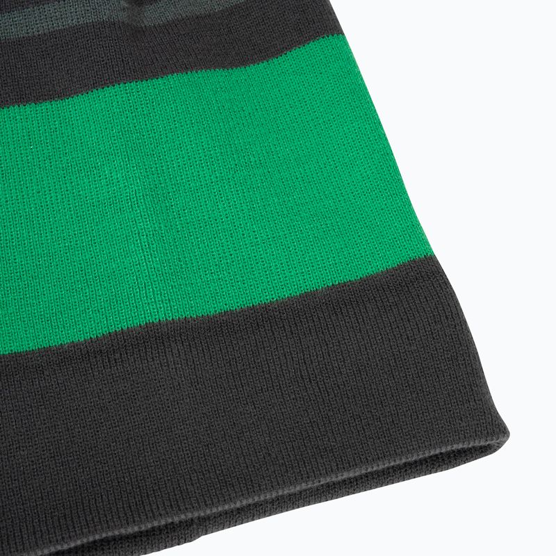 Детска зимна шапка Jack Wolfskin Stripy Knit slate green/mystic 6