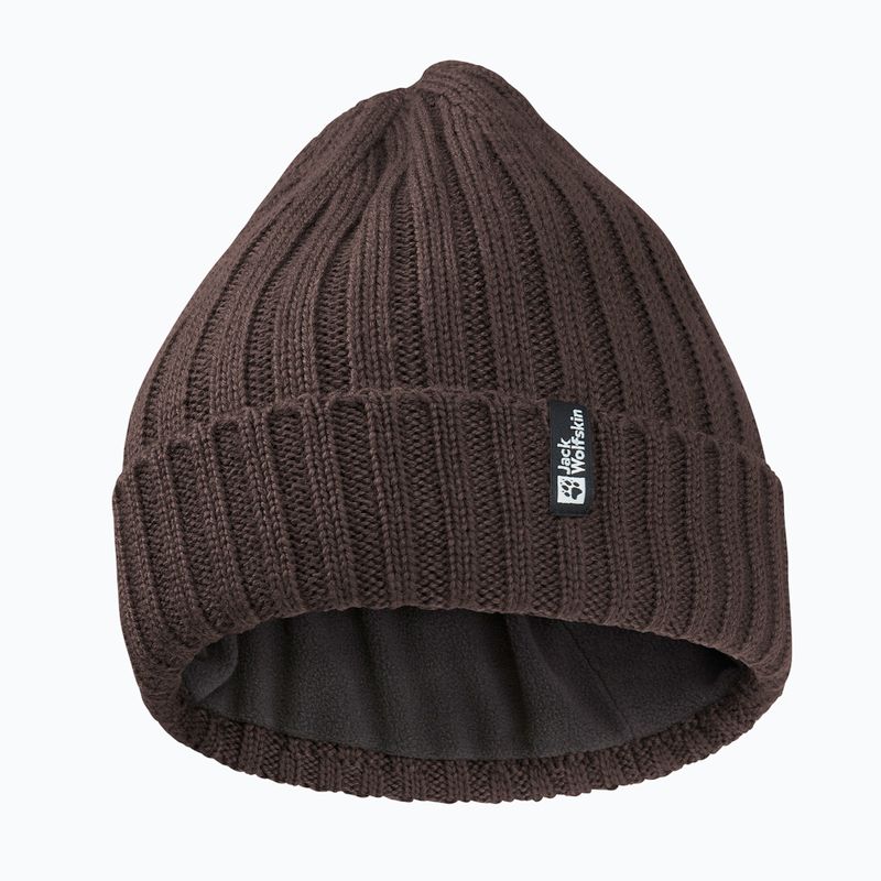 Зимна шапка Jack Wolfskin Rib Knit peat