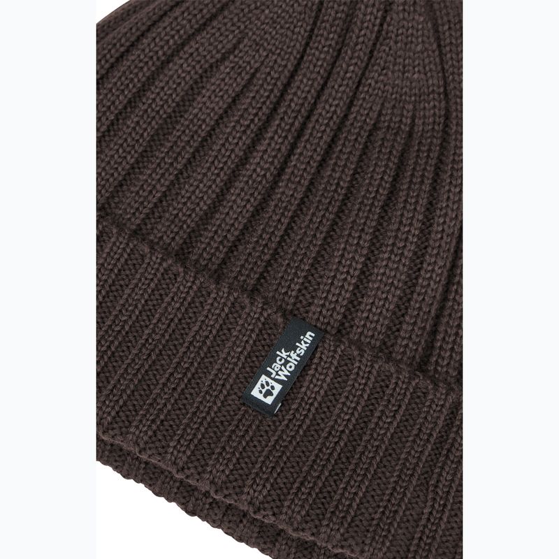 Зимна шапка Jack Wolfskin Rib Knit peat 3