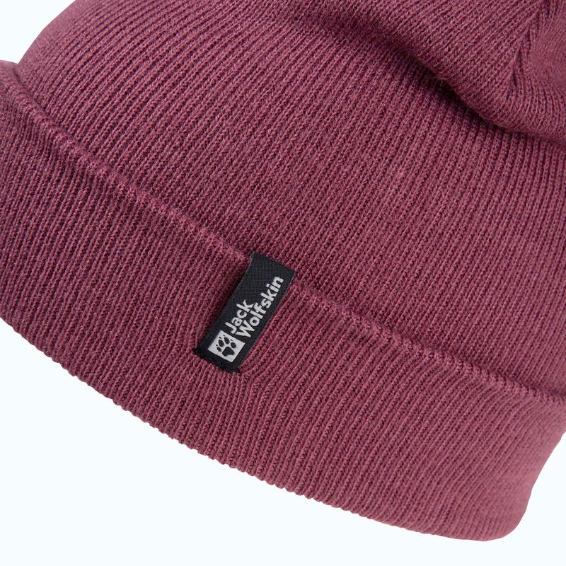 Зимна шапка Jack Wolfskin Rib raisin 3