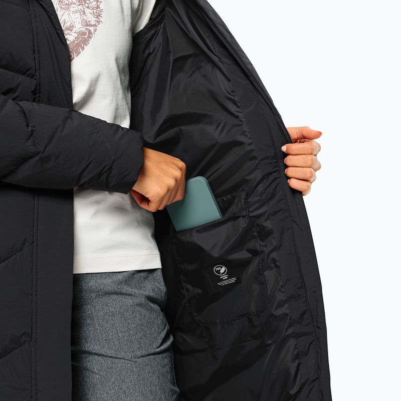 Дамско пухено палто Jack Wolfskin Marienplatz Coat black 6